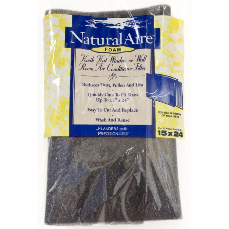 15x24x1/4 NaturalAire Residential Kwik Kut Foam Filter KK500 - 24 pack