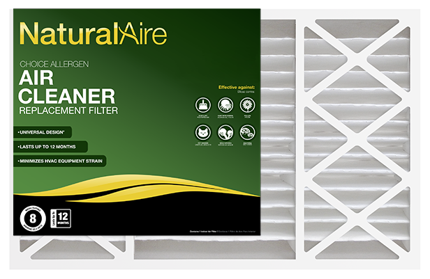 20x25x5 NaturalAire Residential Choice Allergen MERV 8 Filters 82655.052025 (2 pack)