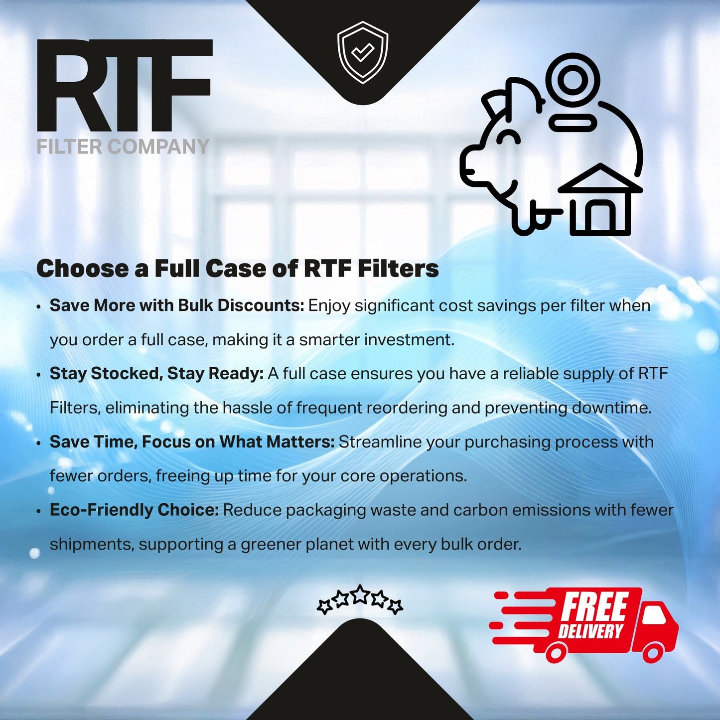 MERV 8 Pleated Air Filters (12 Pack)