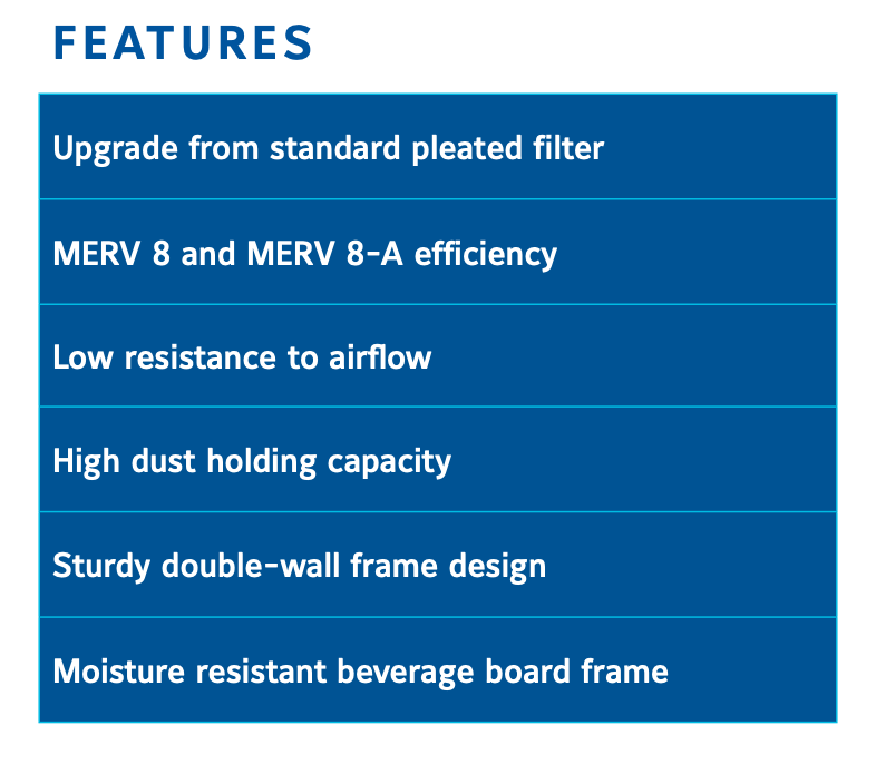 Custom Size Koch Multi-Pleat XL8 MERV 8 Filters