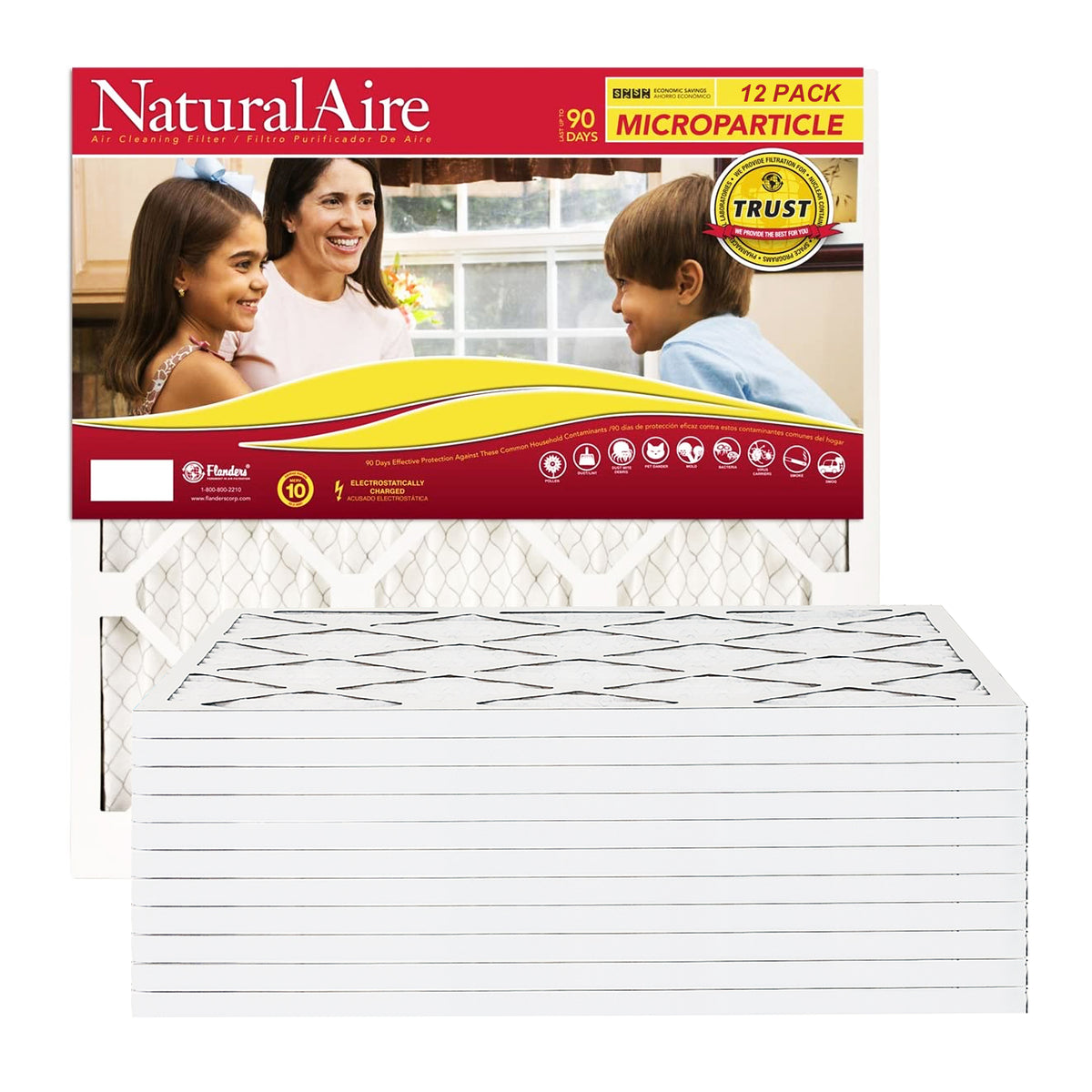 12x18x1 NaturalAire Microparticle MERV 10 Filters (12 pack)