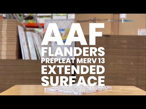 Custom Size AAF Flanders PREpleat MERV 13 Extended Surface Filters